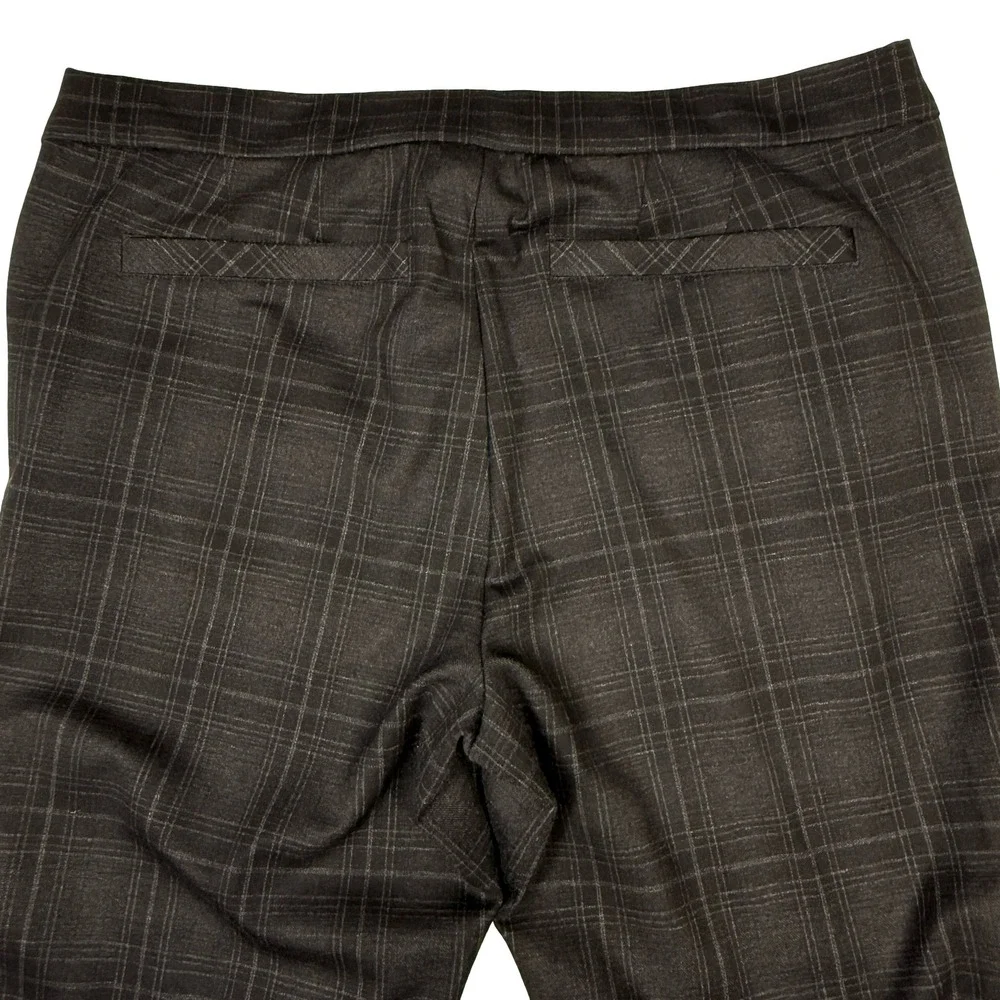 Wit & Wisdom Plaid Career Dress Pants Women's Size 16 Gray Business Casual - Picture 7 of 10